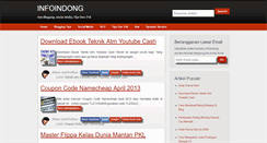 Desktop Screenshot of infoindong.com